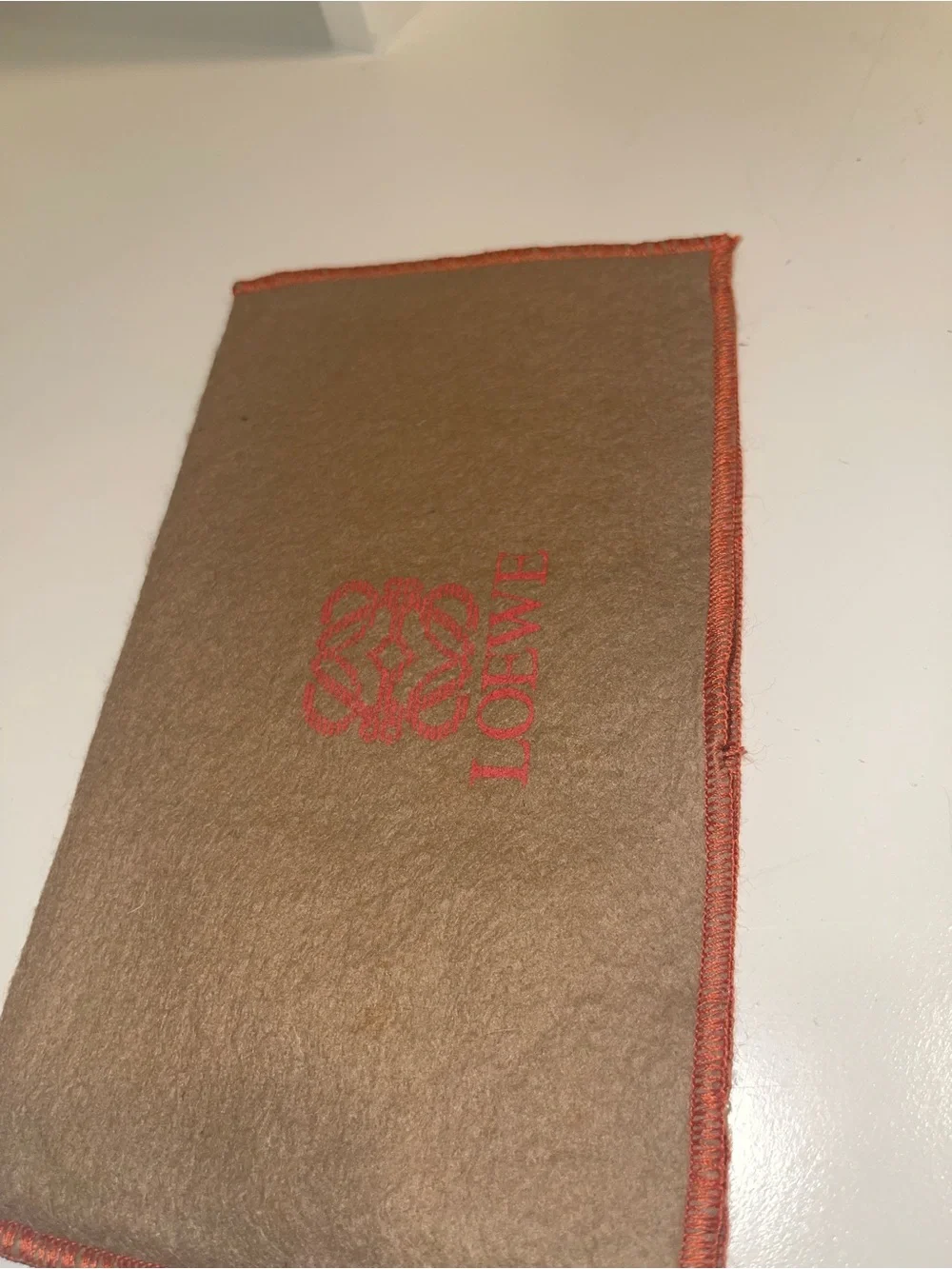 Authentic LOEWE Anagram Bifold Wallet Brown Grained Leather w/ Dust Bag